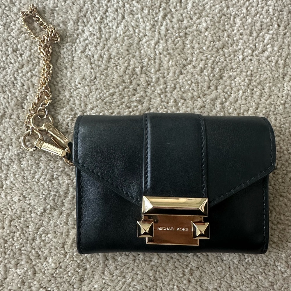 Michael Kors Leather Chain Wallet